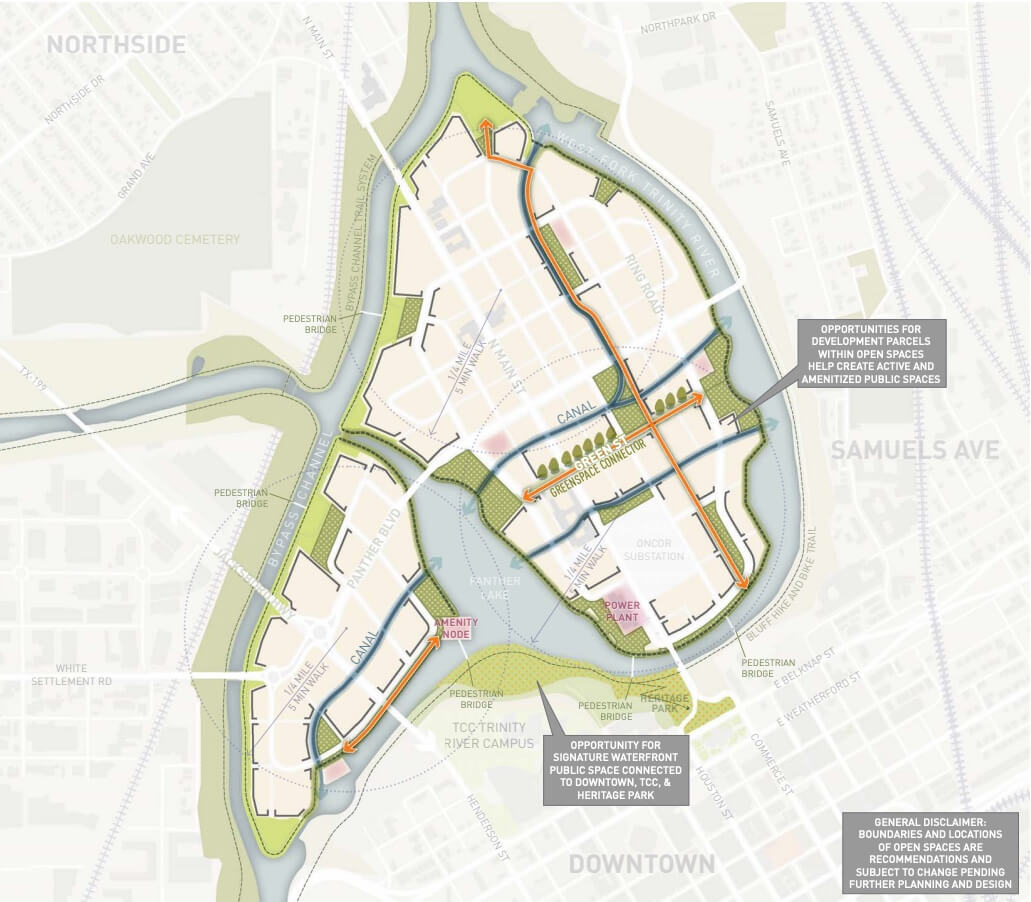 map for planned development of Panther Island