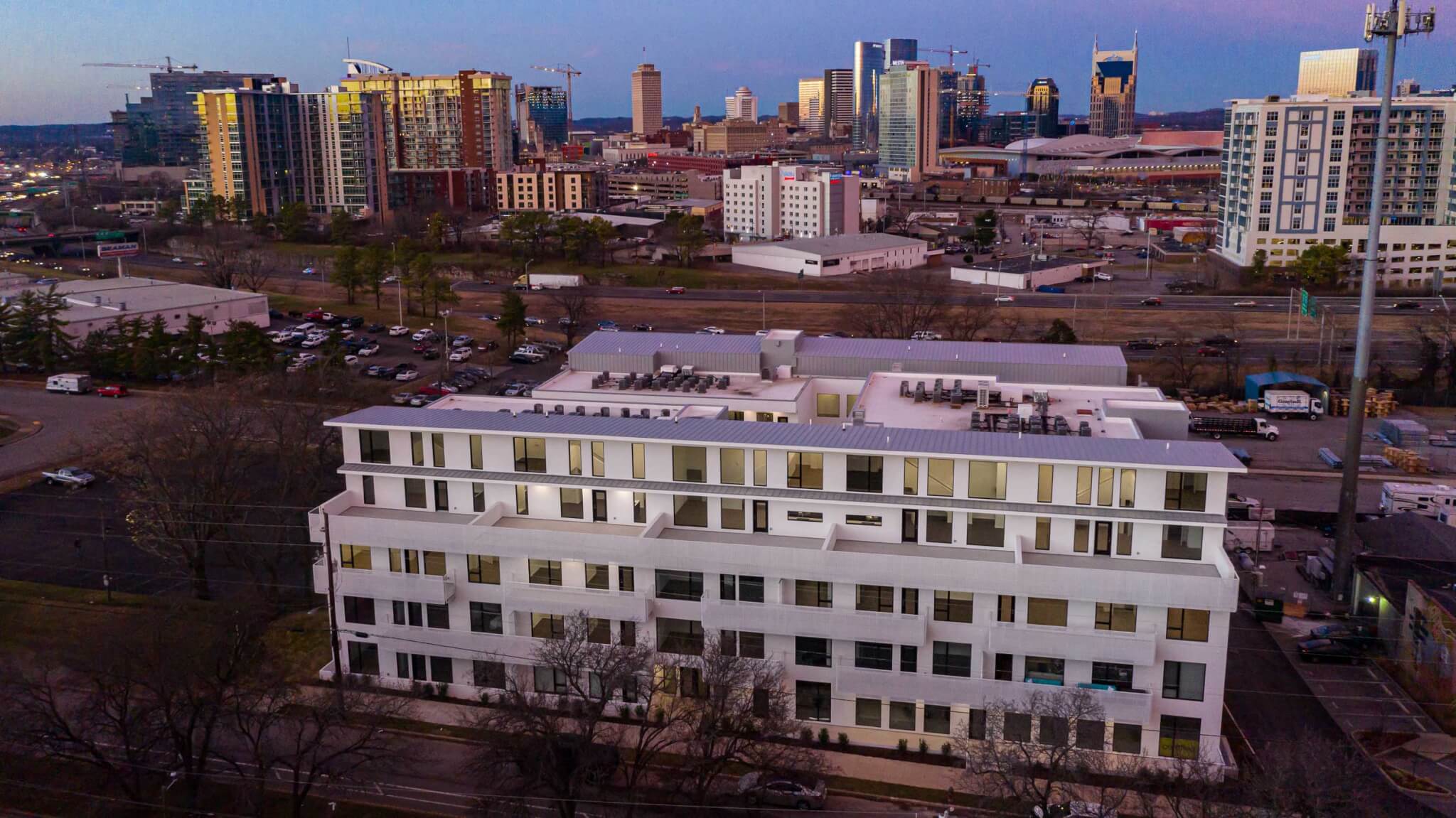 Illume with Nashville in the background