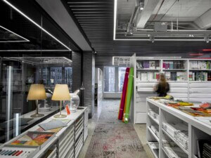 Gensler materials library in New York office
