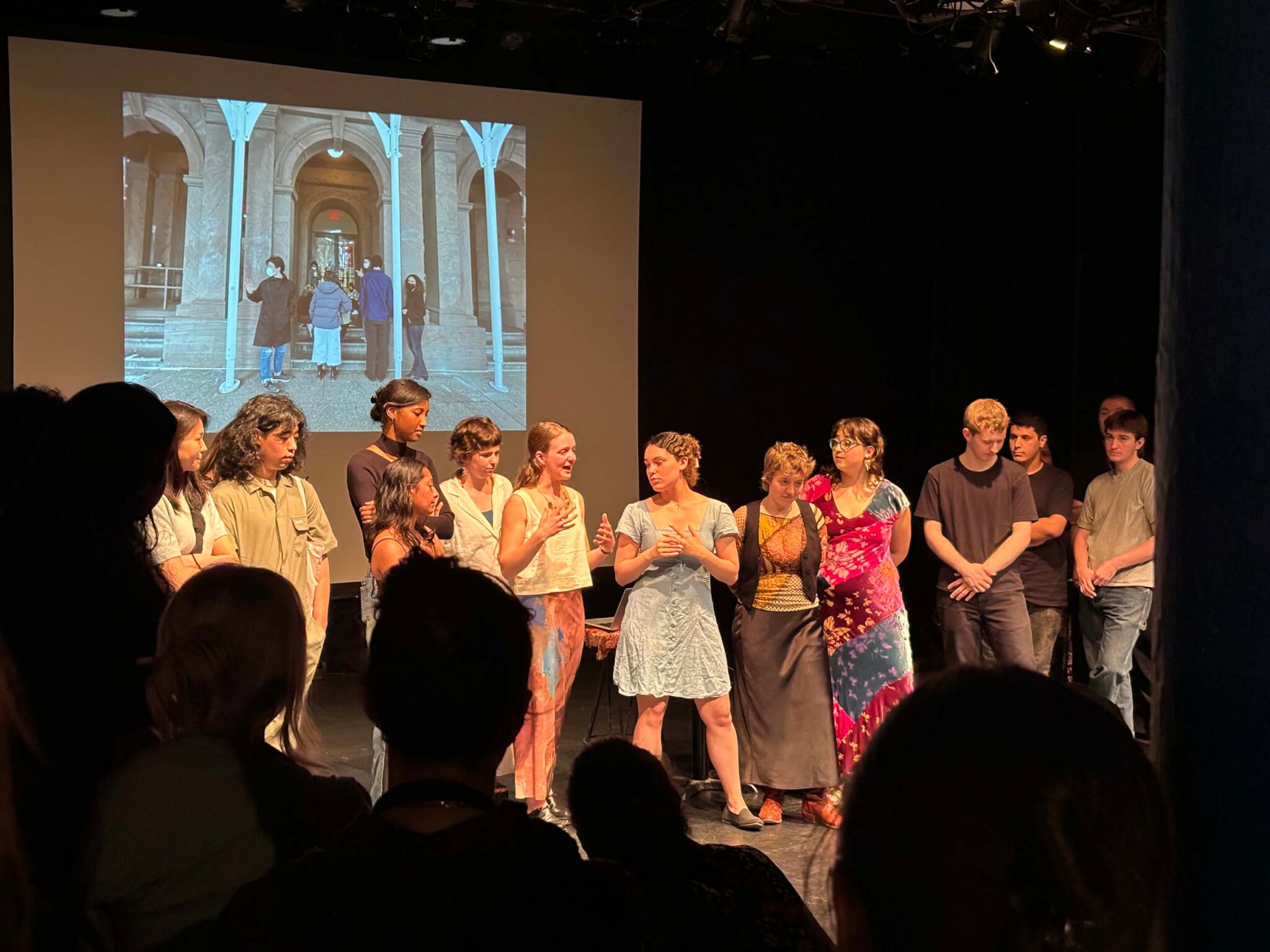 cooper union students on stage
