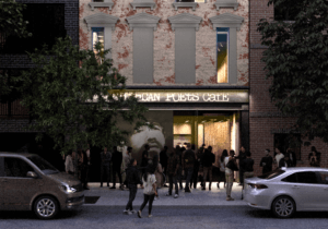Nuyorican exterior rendering of renovation work by Rice+Lipka